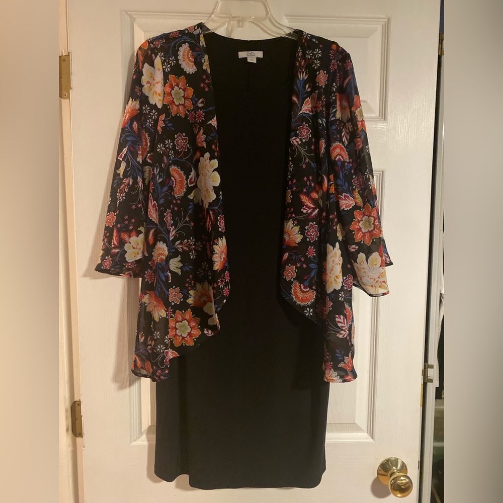Womens Size M Croft&Barrow Dress with Sheer Attached Jacket *FINAL PRICE*